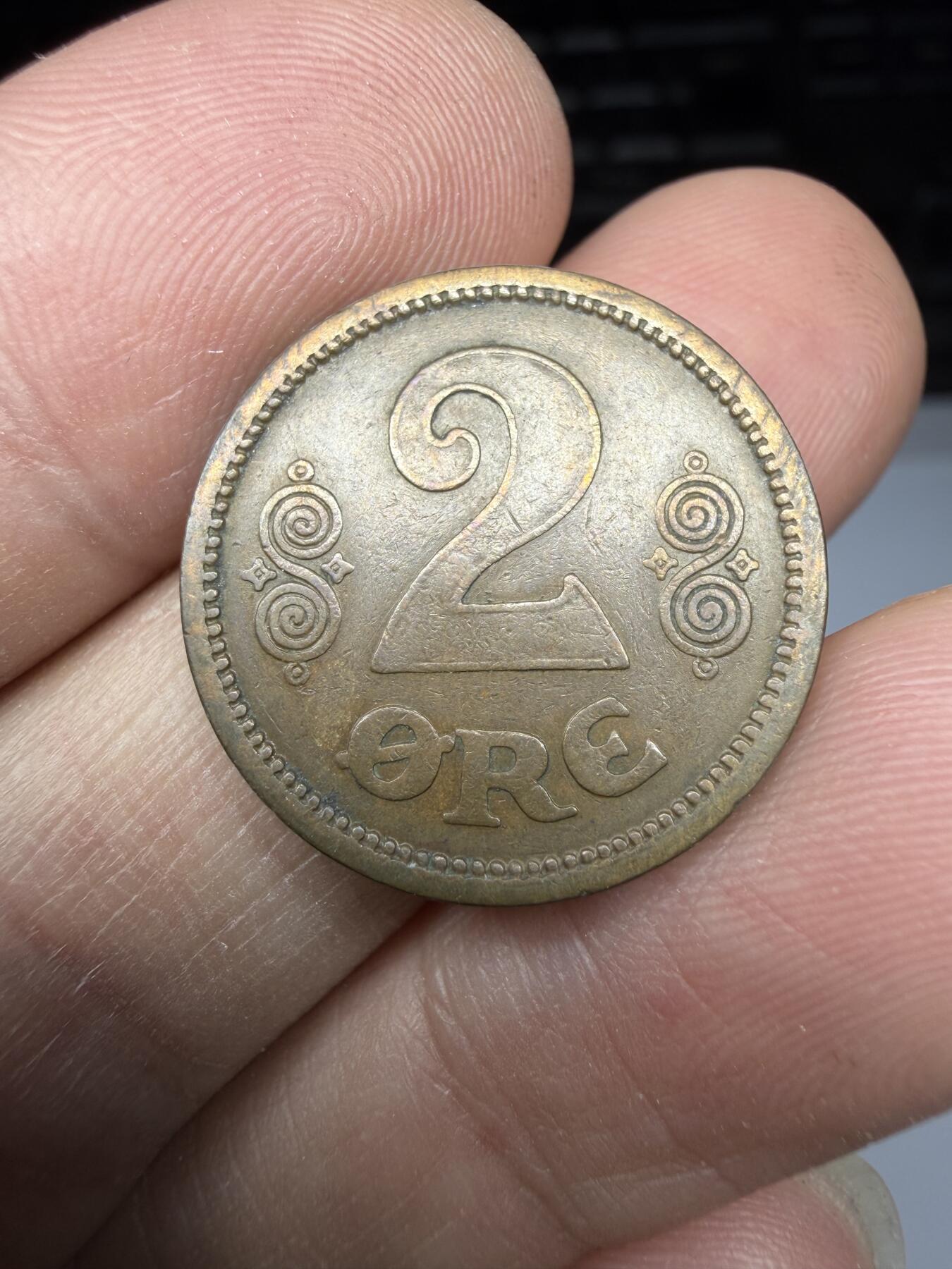 2025年集古藏今外币拍卖第十期-第6场—（总第286拍），可以寄存60天，满160元包邮。 1914年丹麦2欧尔