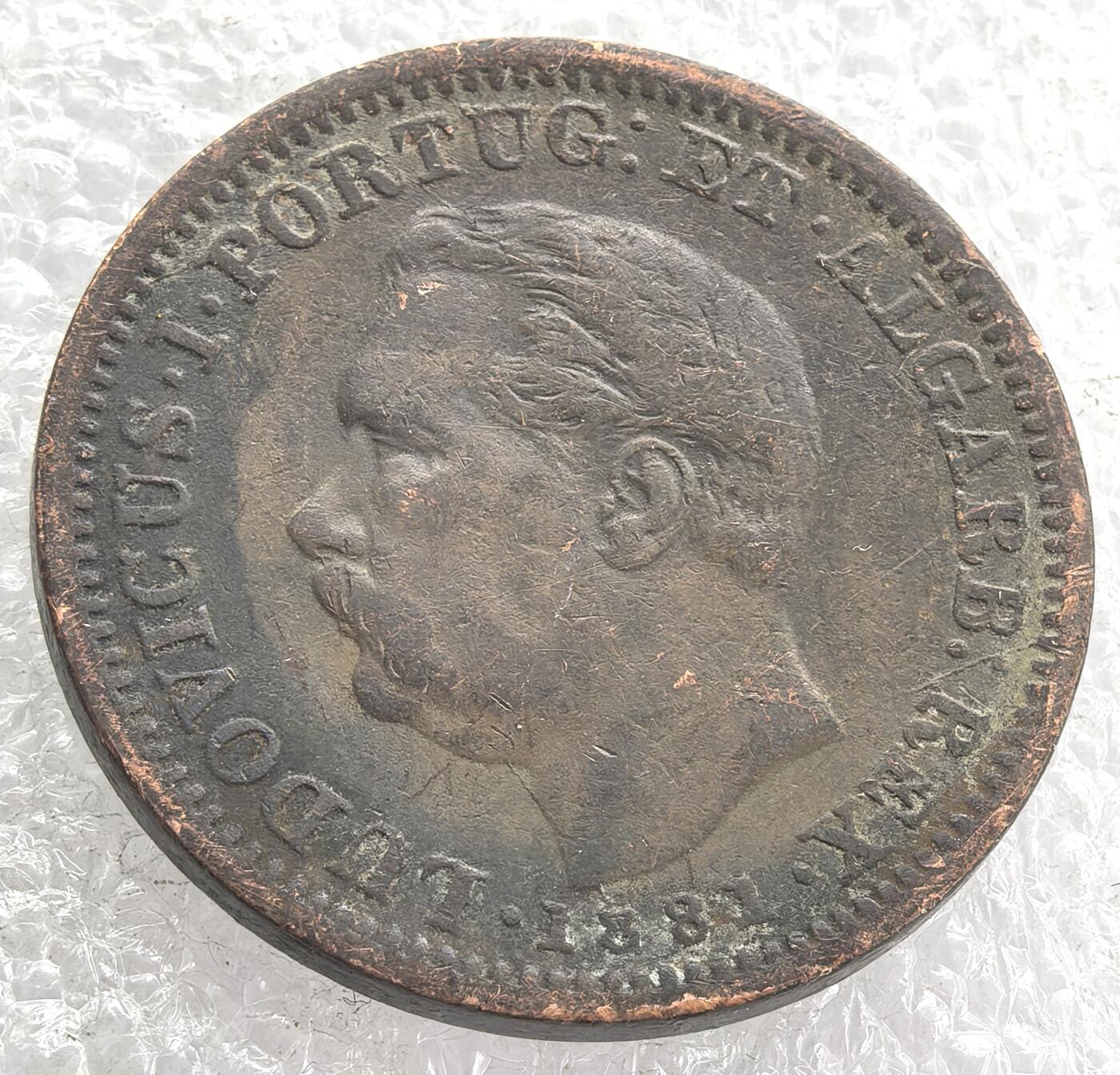 外国优质老铜币银币，周六九点倒数截拍，满百包邮，可寄存半年，喜欢朋友微信扫描二维码可直接参拍 少见葡占印度殖民地1881年1/4堂哥