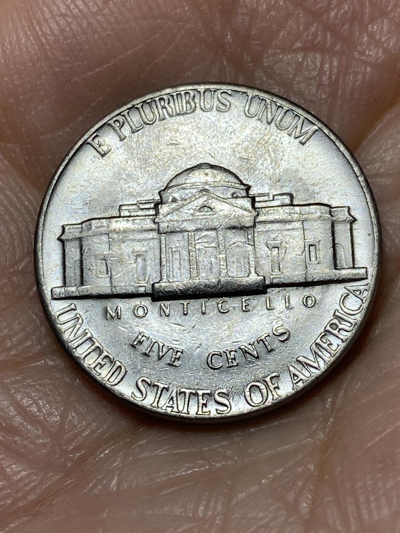 2025年第一百二十八场(总第一百五十四场）外国好品散币、邮币封和邮票场(免佣金) 美国🇺🇸1975年5分(杰斐逊5分第三版，D标丹佛造)