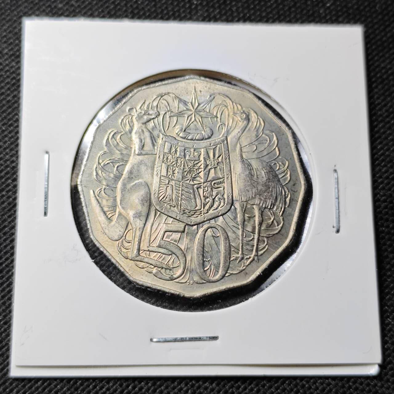 KK钱币收藏小铺  第368场  2月预留时间 周末发货  1969澳大利亚50分