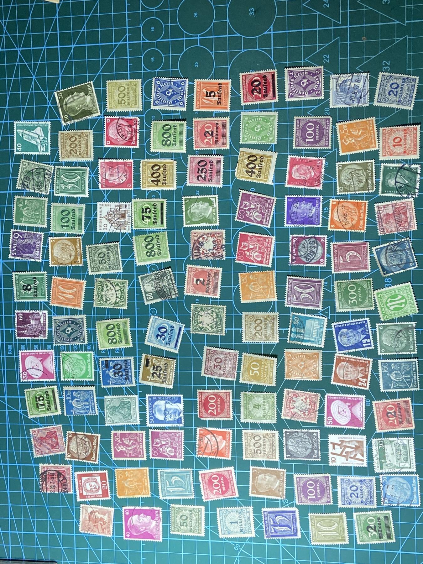 2025年第一百二十八场(总第一百五十四场）外国好品散币、邮币封和邮票场(免佣金) 德国🇩🇪邮票105枚