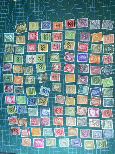 2025年第一百二十八场(总第一百五十四场）外国好品散币、邮币封和邮票场(免佣金) - 德国🇩🇪邮票105枚