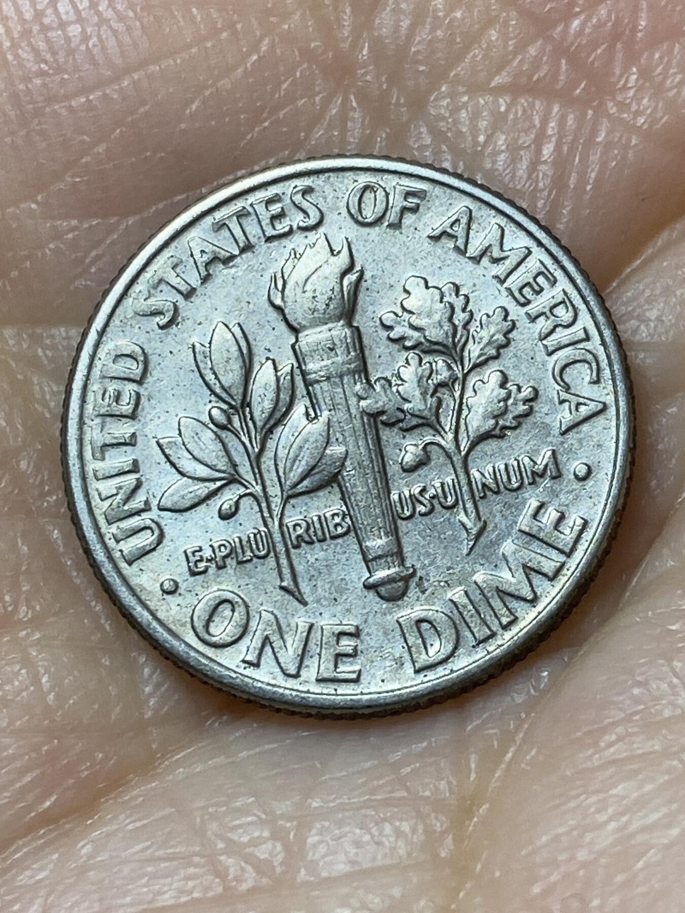 2025年第一百二十七场(总第一百五十三场）外国好品章牌、散币(免佣金) 美国🇺🇸1989年1角(罗斯福1角，D标丹佛造)