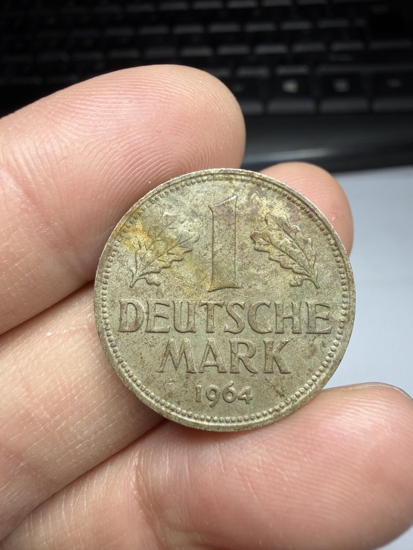 2025年集古藏今外币拍卖第十期-第5场—（总第285拍），可以寄存60天，满160元包邮。 1964年德国1马克