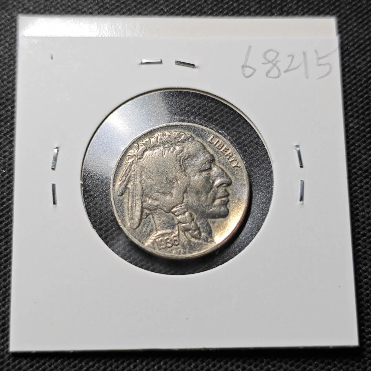 KK钱币收藏小铺  第368场  2月预留时间 周末发货  1936美国5分镍币