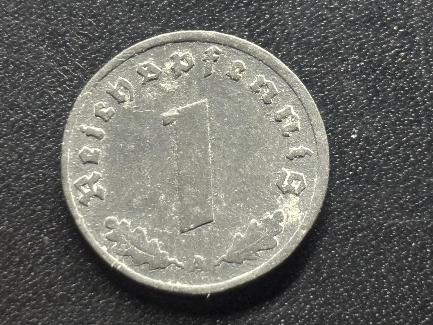 邮泉阁限时拍卖第三十五场补 德国硬币（第三帝国）专场（硬币在国外。请付邮费6元。） 德国第三帝国1944年1芬尼A版