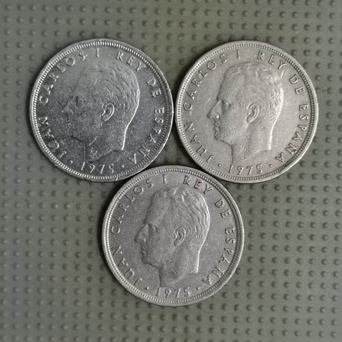 2025年第113场各国散币拍卖（总第113场） 西班牙1975年版5比塞塔3枚