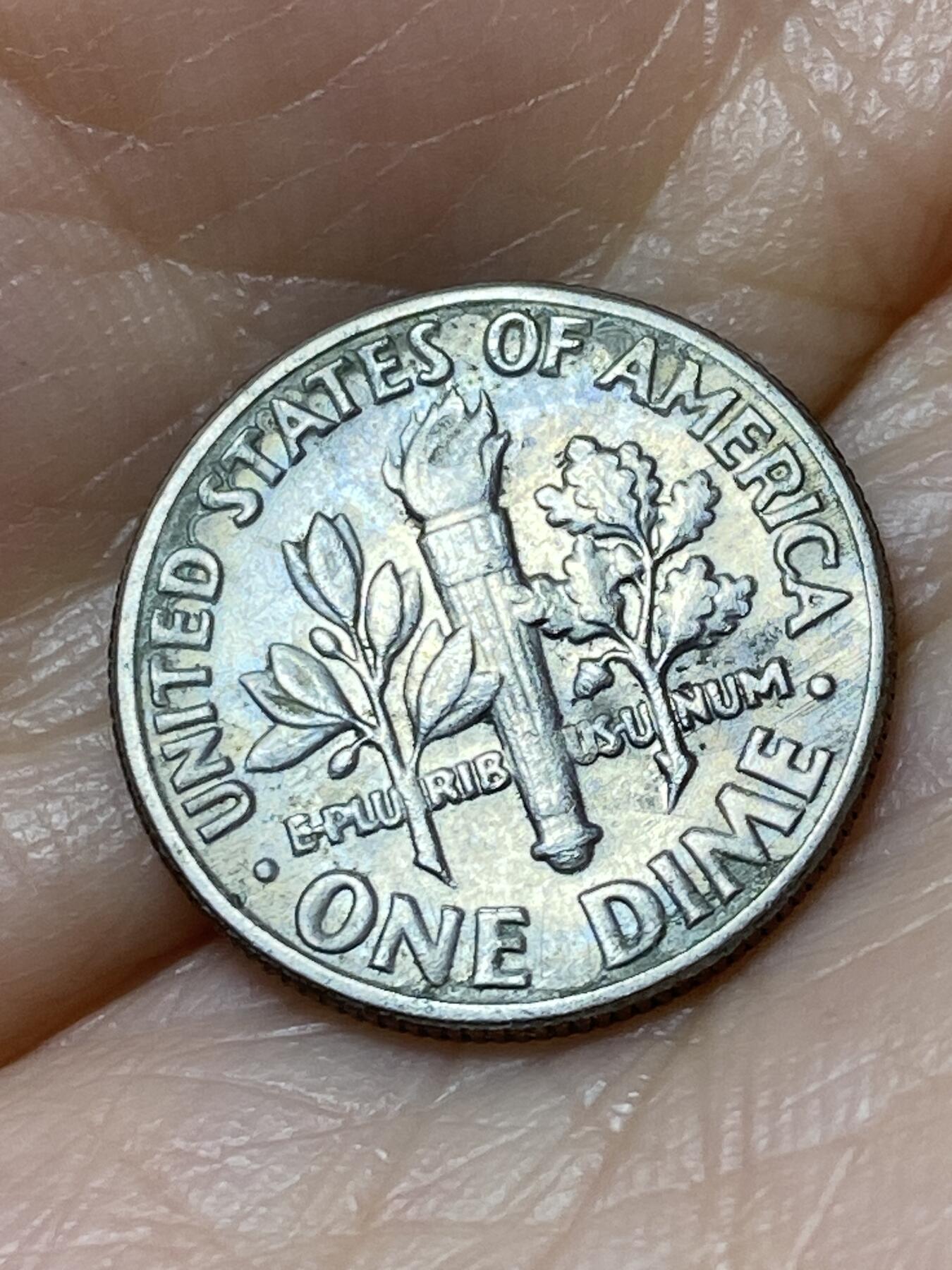 2025年第一百二十七场(总第一百五十三场）外国好品章牌、散币(免佣金) 美国🇺🇸1983年1角(罗斯福1角第二版，D标丹佛造)