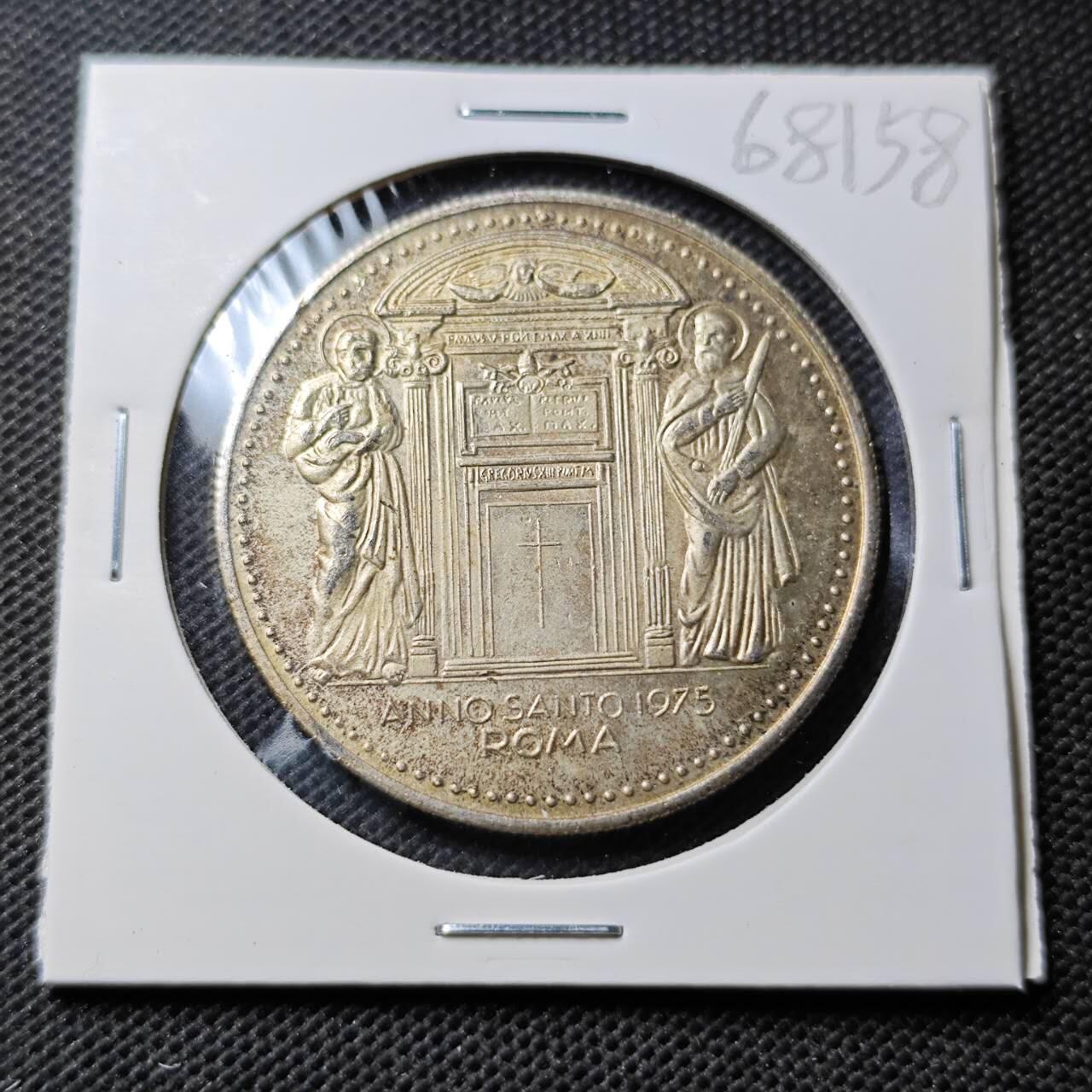 KK钱币收藏小铺  第368场  2月预留时间 周末发货  梵蒂冈镀银章