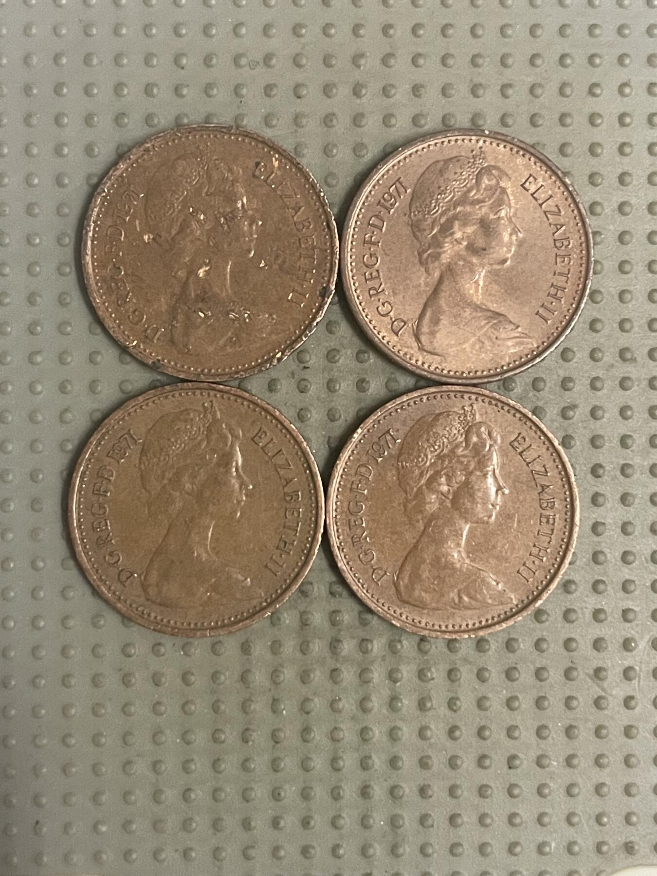 2025年第113场各国散币拍卖（总第113场） 英国1/2便士4枚