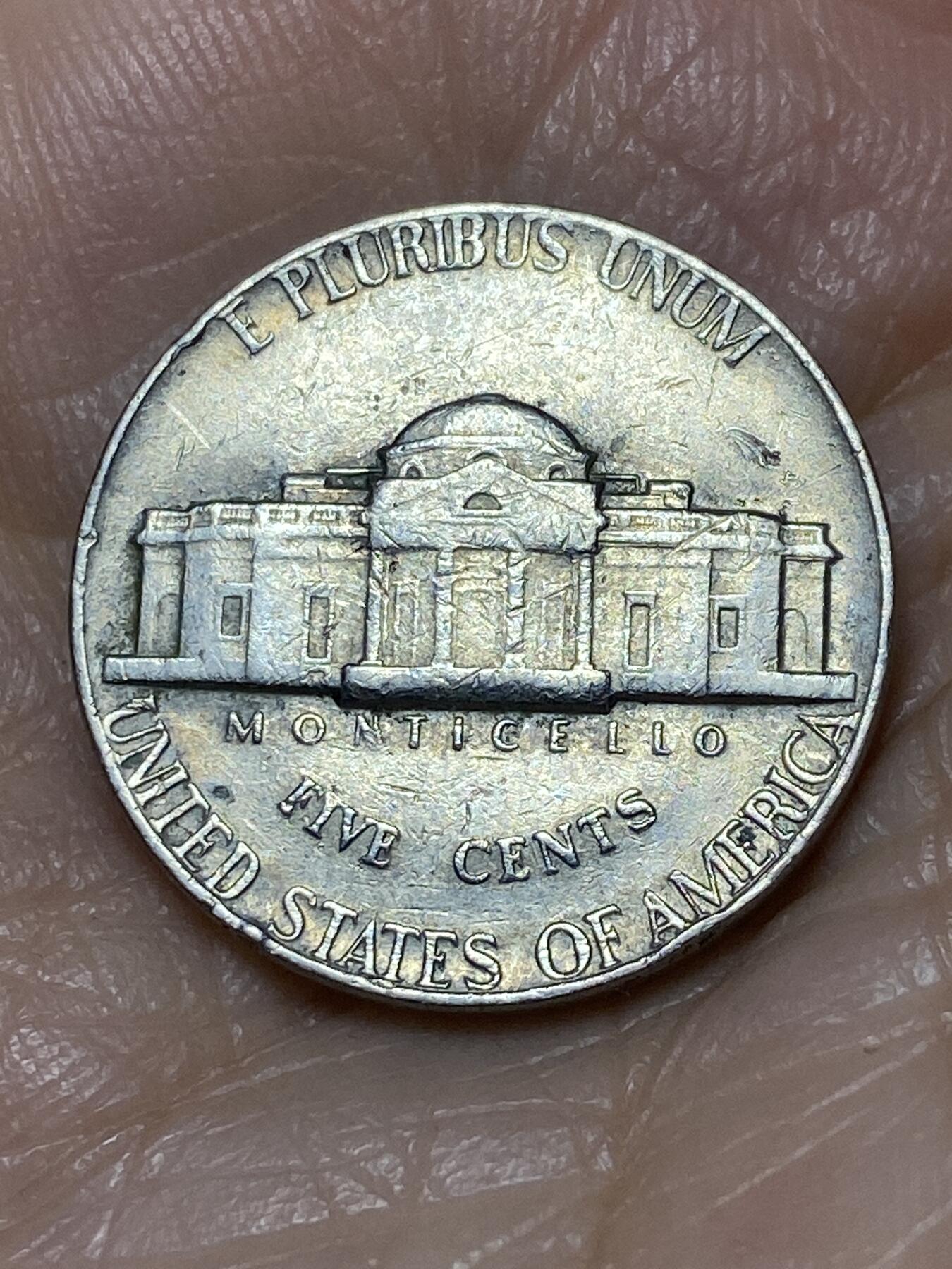 2025年第一百二十八场(总第一百五十四场）外国好品散币、邮币封和邮票场(免佣金) 美国🇺🇸1975年5分(杰斐逊5分第三版，无标)