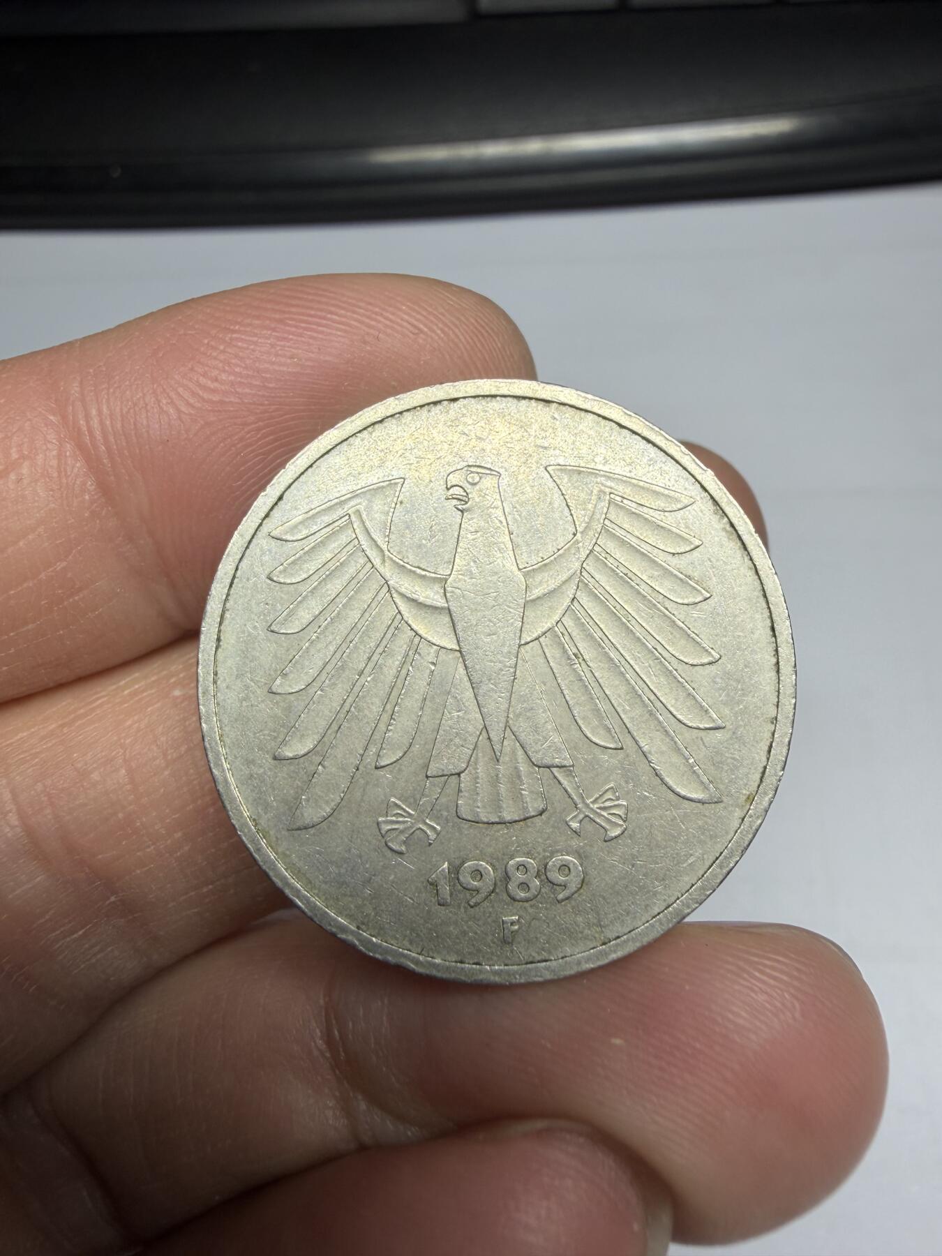 2025年集古藏今外币拍卖第十期-第5场—（总第285拍），可以寄存60天，满160元包邮。 1989年德国5马克