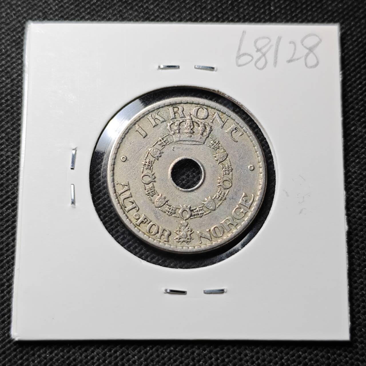 KK钱币收藏小铺  第368场  2月预留时间 周末发货  1938挪威1克朗