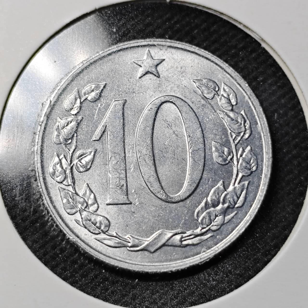 KK钱币收藏小铺  第368场  2月预留时间 周末发货  捷克斯洛伐克10赫勒