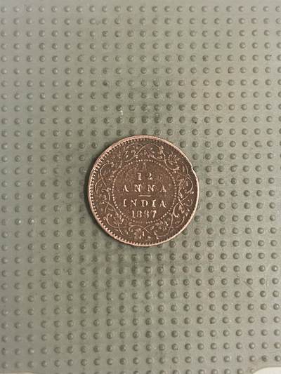 2025年第113场各国散币拍卖（总第113场） - 英属印度1887年1/12安娜