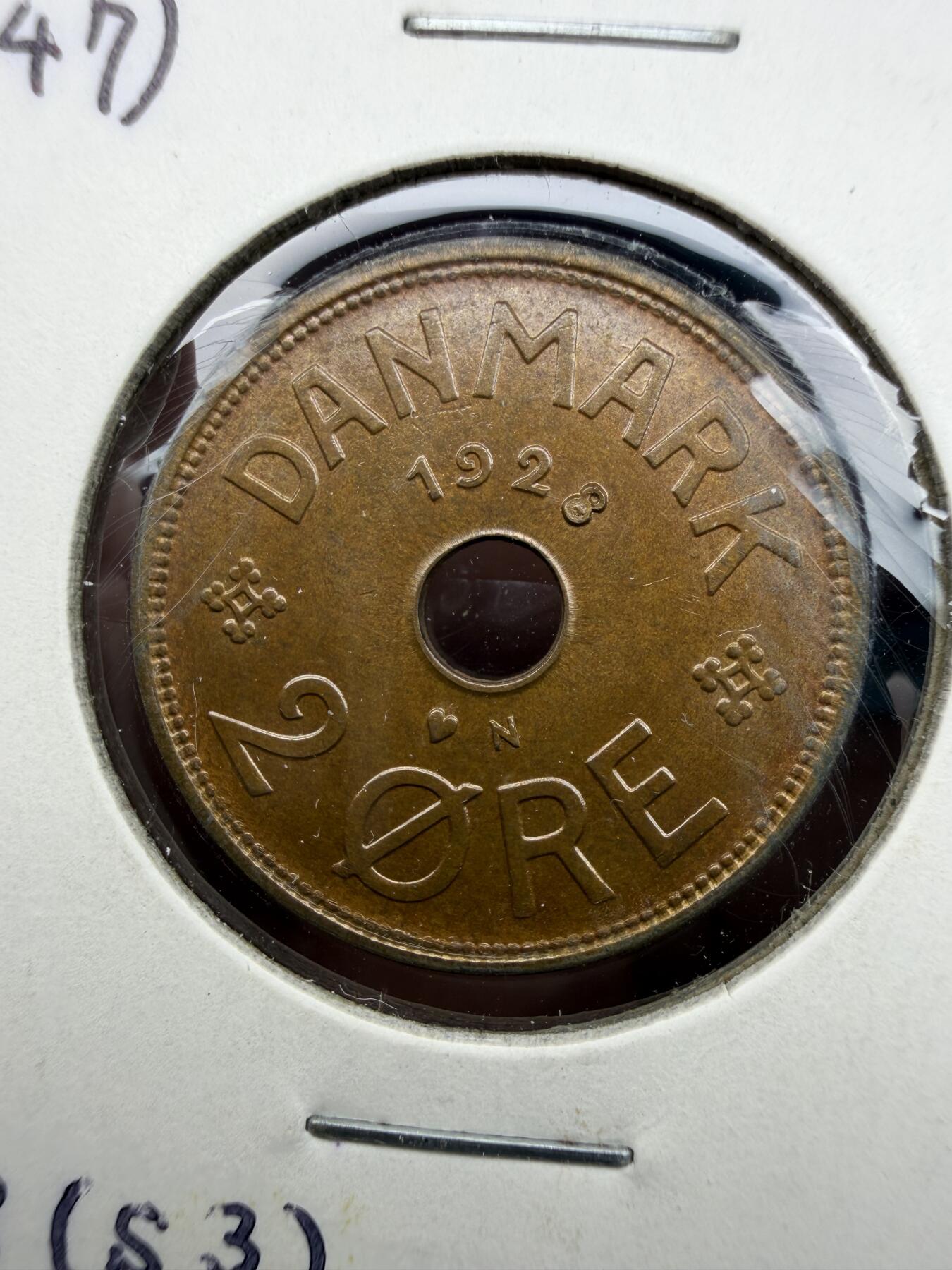 2025年集古藏今外币拍卖第十期-第6场—（总第286拍），可以寄存60天，满160元包邮。 1928年丹麦2欧尔