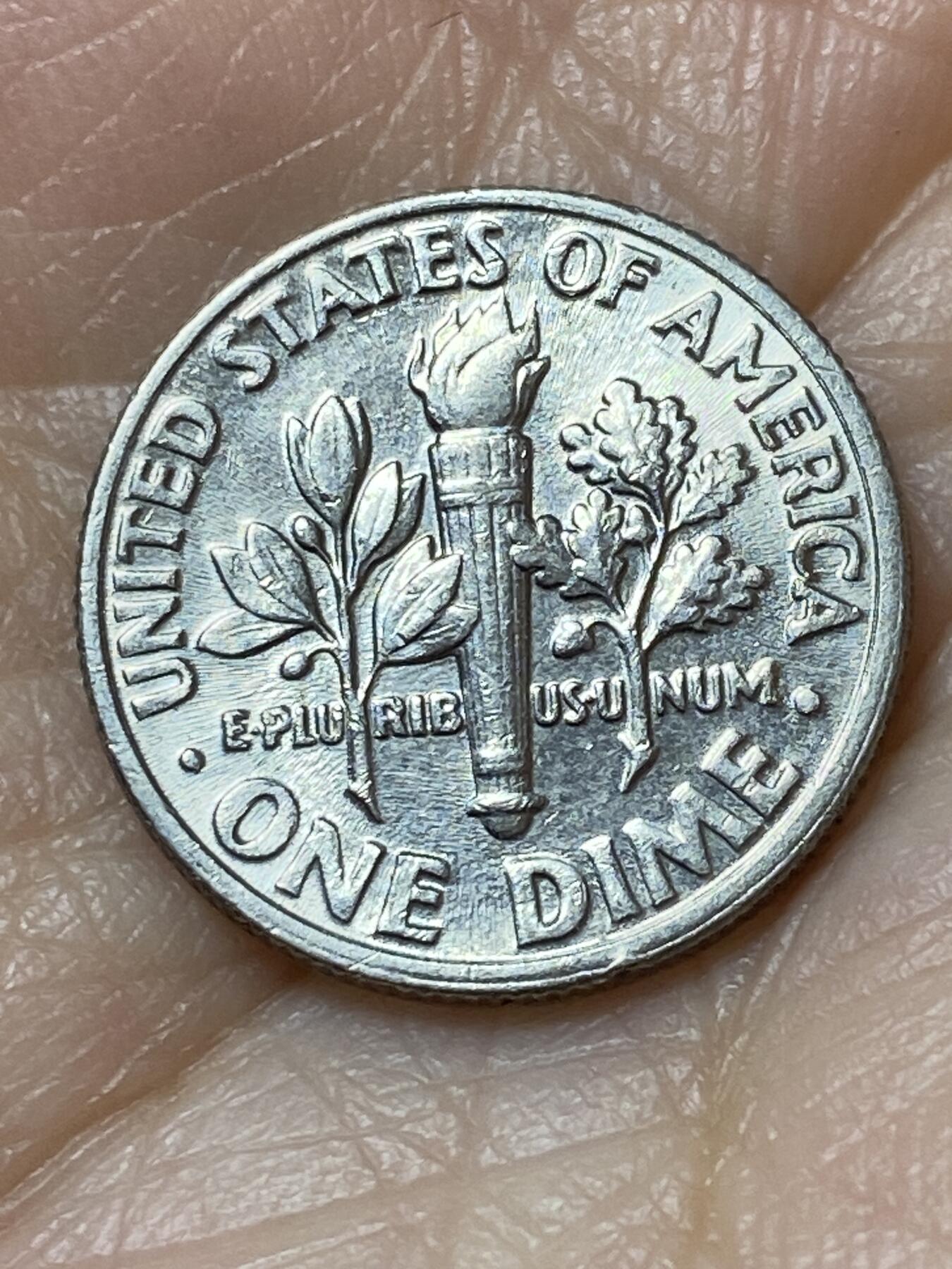 2025年第一百二十七场(总第一百五十三场）外国好品章牌、散币(免佣金) 美国🇺🇸1994年1角(罗斯福1角第二版P标，费城造)