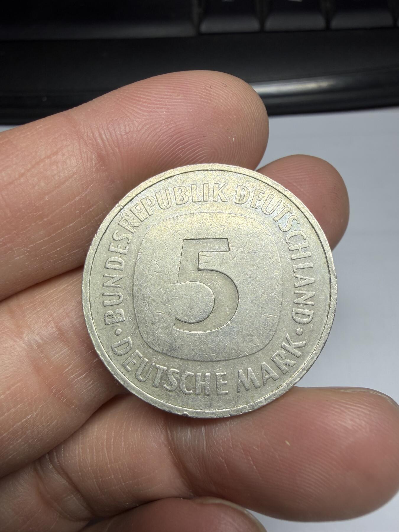 2025年集古藏今外币拍卖第十期-第5场—（总第285拍），可以寄存60天，满160元包邮。 1989年德国5马克