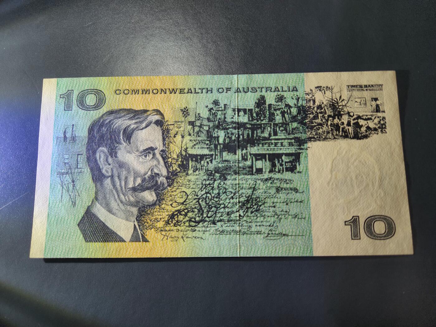 11月12号晚上8点 外国纸币自动截拍第55场 澳大利亚 联邦券 10元 第一版 新品