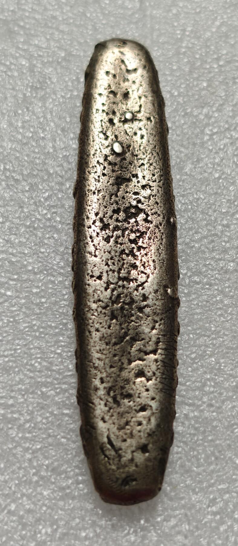 瓶子🏺第216期拍卖会   泰国素可泰王朝虎舍长条银锭