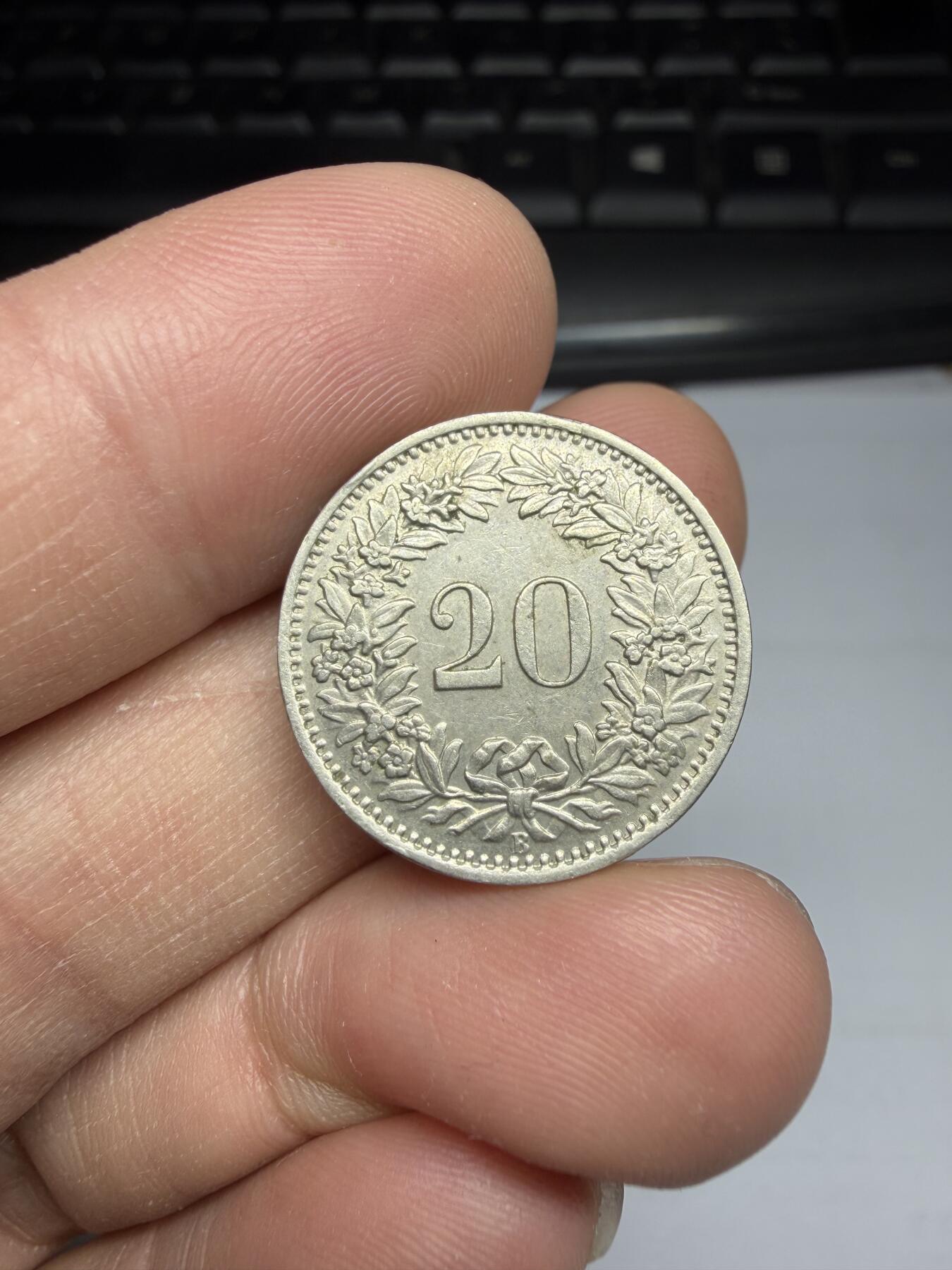 2025年集古藏今外币拍卖第十期-第5场—（总第285拍），可以寄存60天，满160元包邮。 1947年瑞士20生丁