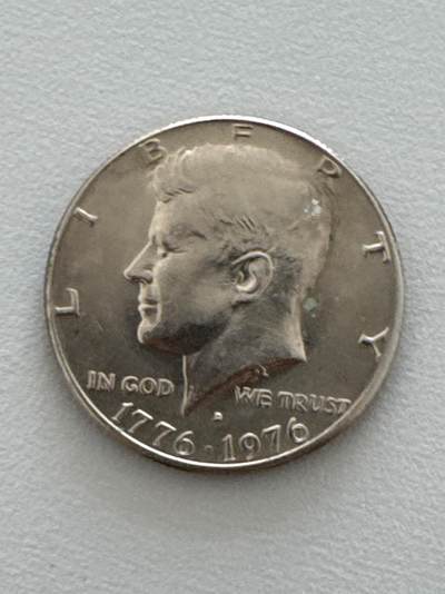 ❤️【币观天下】❤️ 第330期钱币拍卖- 2025.11.14周五晚上6点半场-长期征集拍品 - 美国1976年半圆银币