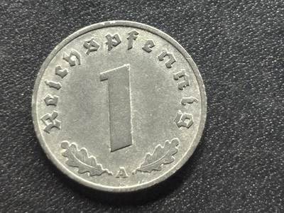 邮泉阁限时拍卖第三十五场补 德国硬币（第三帝国）专场（硬币在国外。请付邮费6元。） - 德国第三帝国1940年1芬尼A版