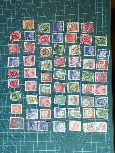 2025年第一百二十八场(总第一百五十四场）外国好品散币、邮币封和邮票场(免佣金) - 德国🇩🇪邮票61枚