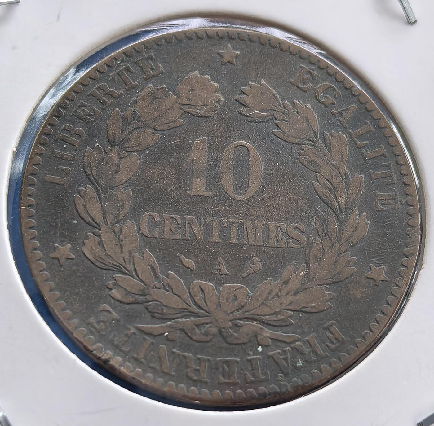 外国优质老铜币银币，周六九点倒数截拍，满百包邮，可寄存半年，喜欢朋友微信扫描二维码可直接参拍 美品法国1898年谷物女神10分A版