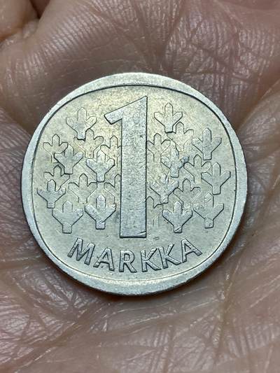 2025年第一百二十八场(总第一百五十四场）外国好品散币、邮币封和邮票场(免佣金) - 芬兰🇫🇮1975年1马克(S标)