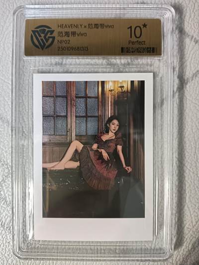 花开卡拍第47期（11月16号周日截拍，品控勿拍!!!拍品不寄存，运费5元，自制卡难免瑕疵，可能存在轻微撞角爆边等出厂瑕疵，品控介意勿拍！） - ccg范海带十星评级卡 NP02