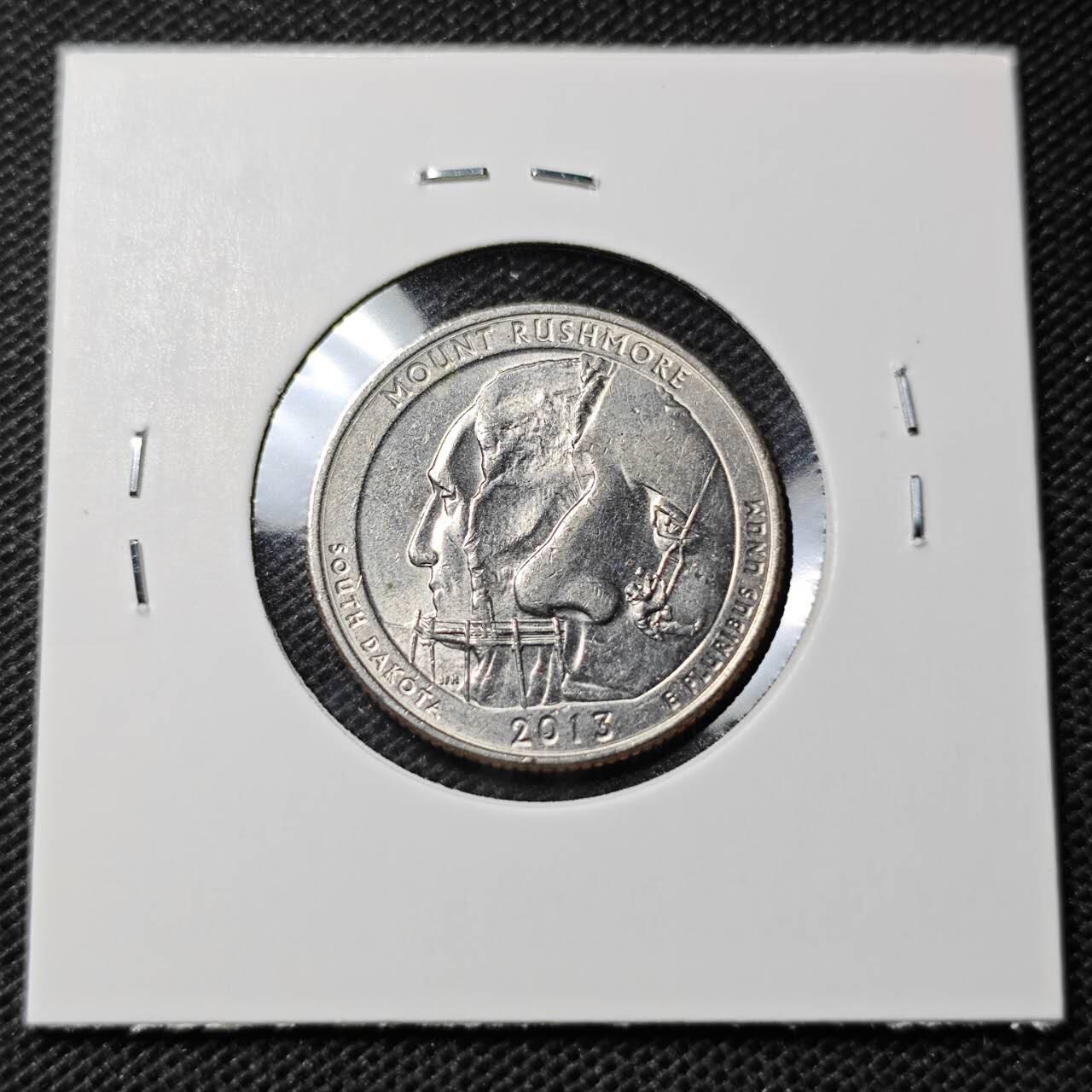 KK钱币收藏小铺  第368场  2月预留时间 周末发货  2013美国25分纪念币