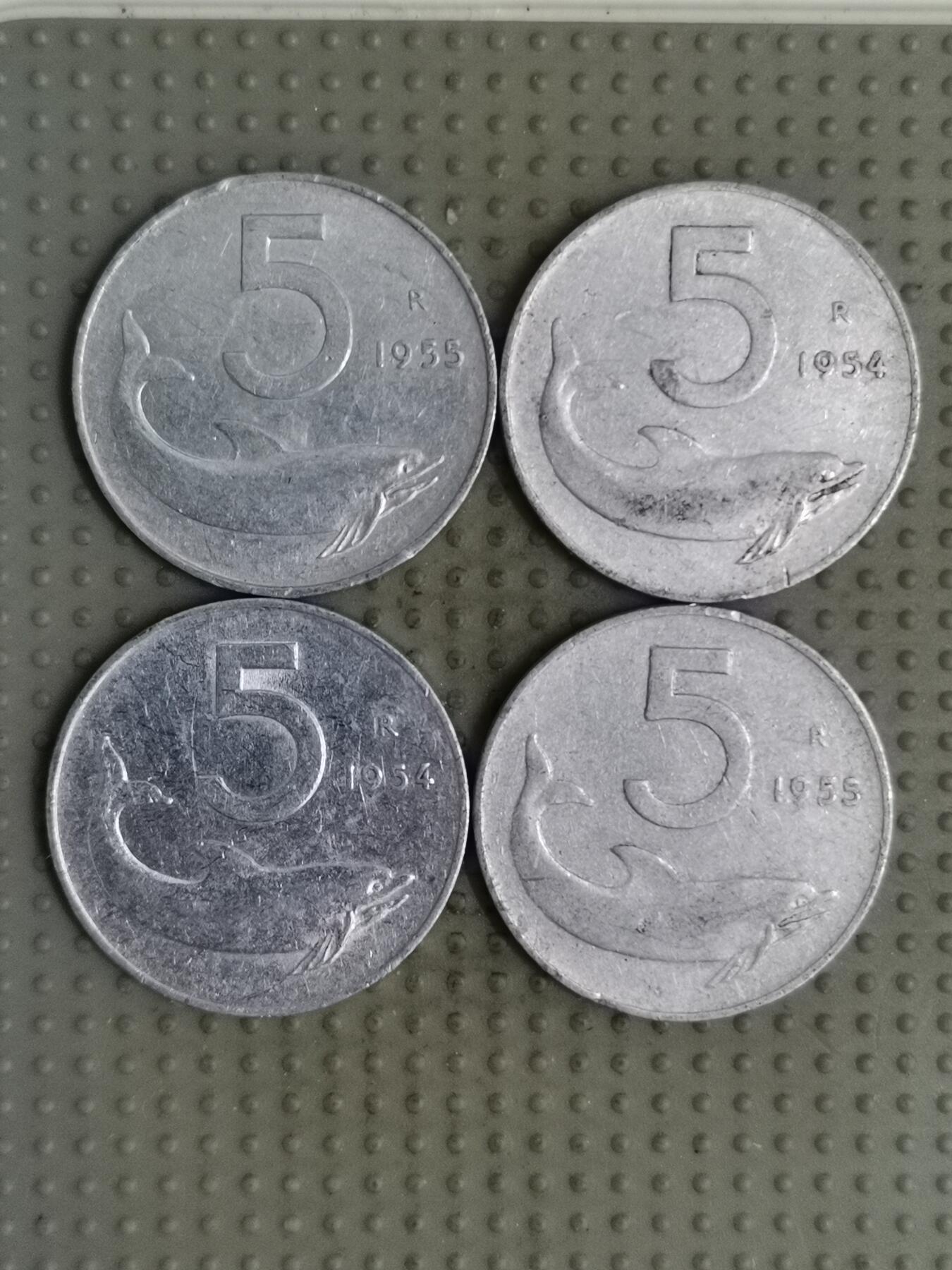 2025年第113场各国散币拍卖（总第113场） 意大利5里拉4枚