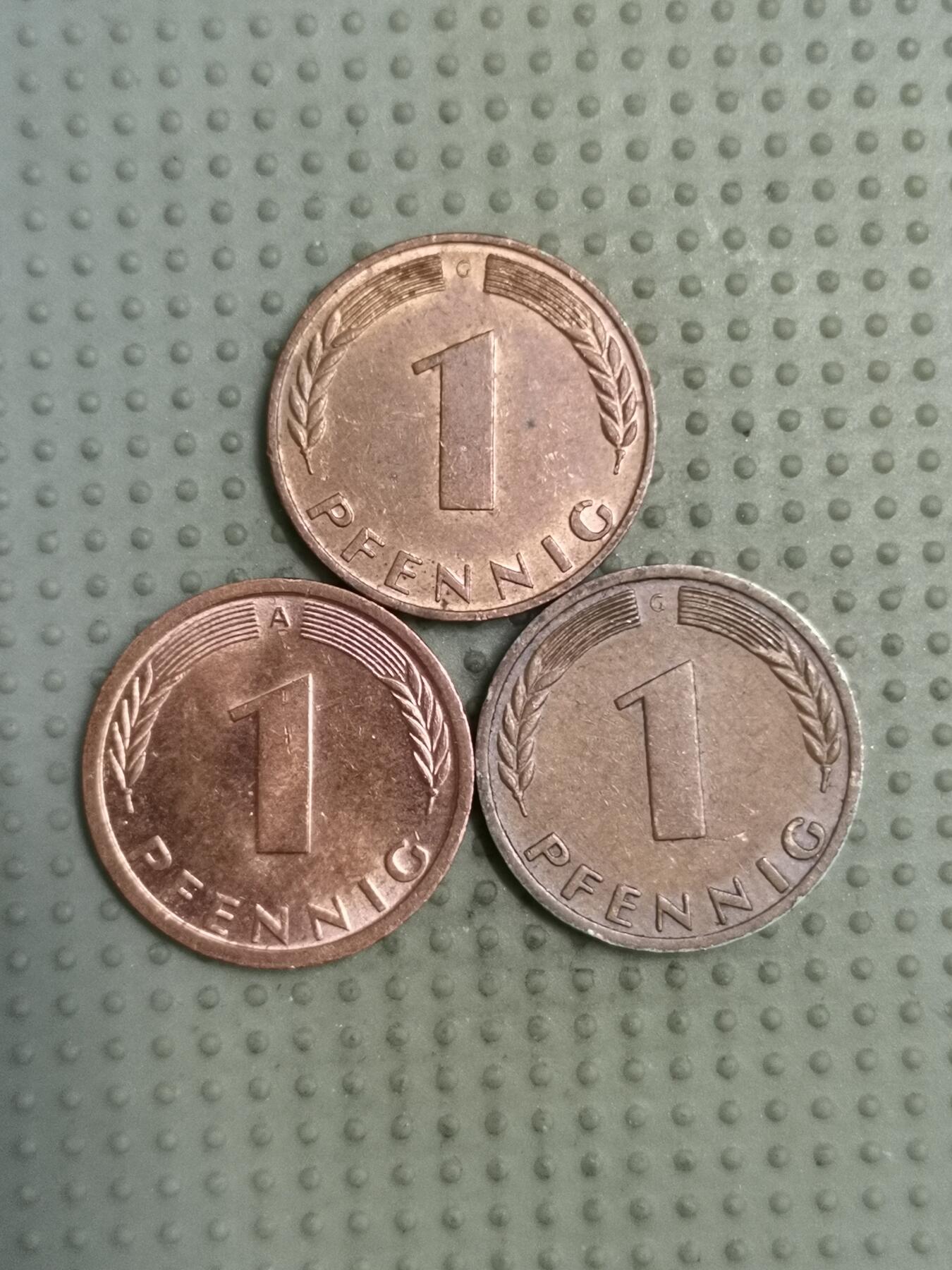 2025年第114场各国散币拍卖（总第114场） 德国1芬尼3枚