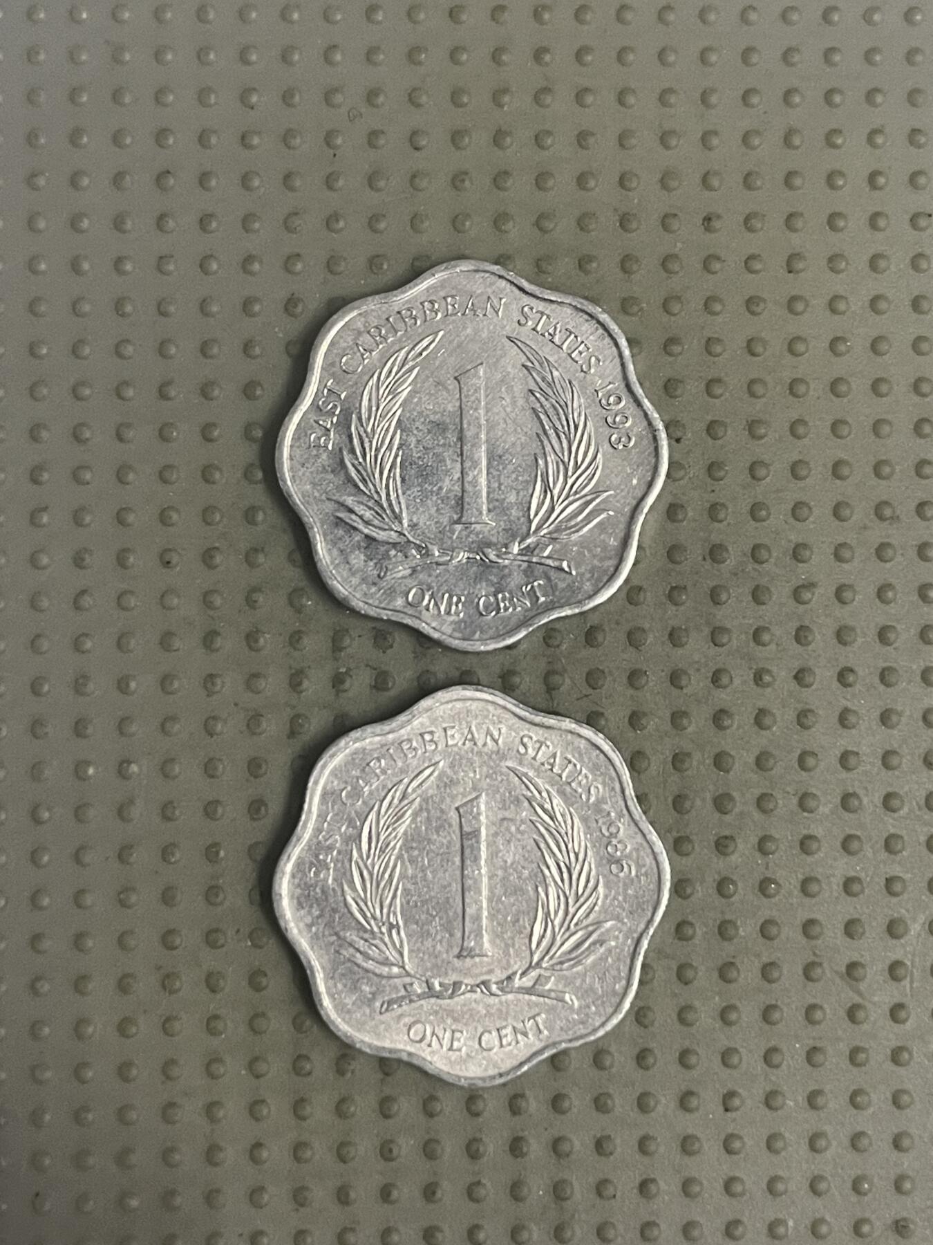 2025年第113场各国散币拍卖（总第113场） 英属东加勒比1分2枚