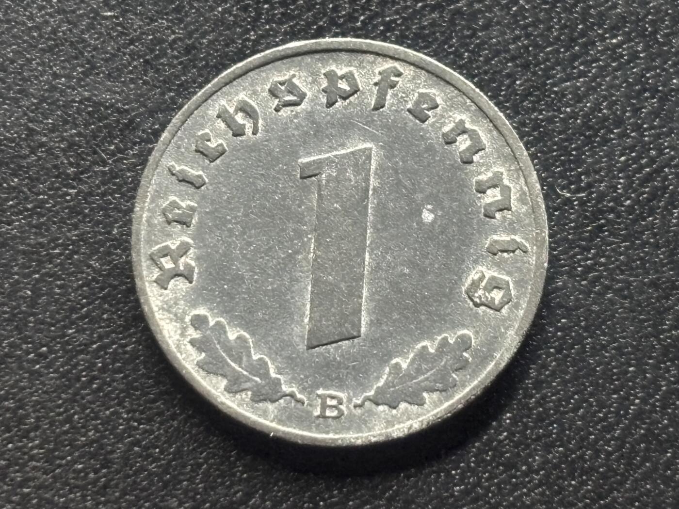 邮泉阁限时拍卖第三十五场补 德国硬币（第三帝国）专场（硬币在国外。请付邮费6元。） 德国第三帝国1942年1芬尼B版