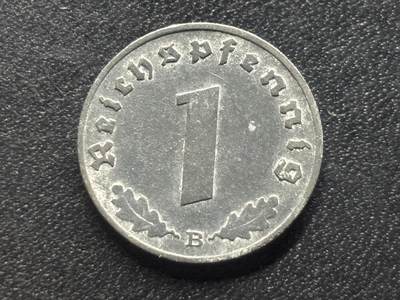 邮泉阁限时拍卖第三十五场补 德国硬币（第三帝国）专场（硬币在国外。请付邮费6元。） - 德国第三帝国1942年1芬尼B版