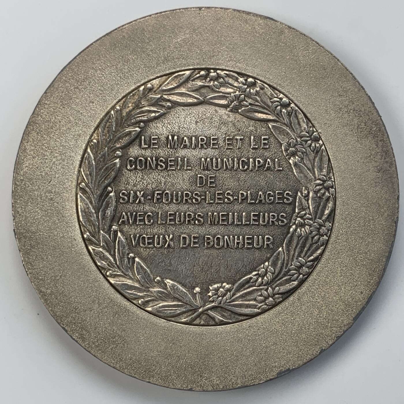 掌中浮雕-藏着的欧洲第041场 法国南部结婚祝愿合金章，67mm