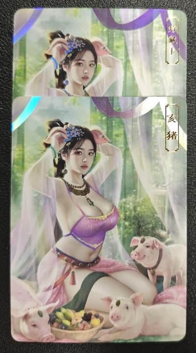 天玑星卡拍第137期《11.13周四截拍》持续收拍收评中 满赠卡需备注 - 卡将卡牌 十二生肖 特+普 亥猪 139 彩闪 两张