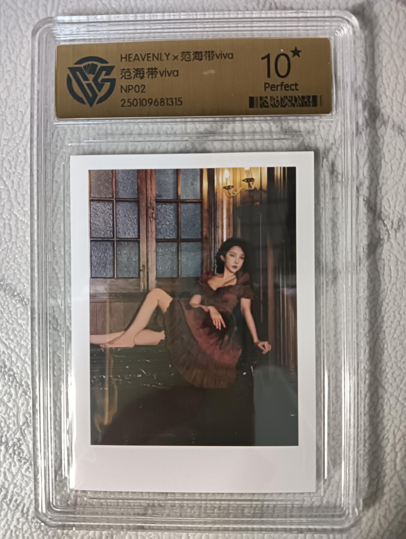 花开卡拍第47期（11月16号周日截拍，品控勿拍!!!拍品不寄存，运费5元，自制卡难免瑕疵，可能存在轻微撞角爆边等出厂瑕疵，品控介意勿拍！） ccg范海带十星评级卡 NP02