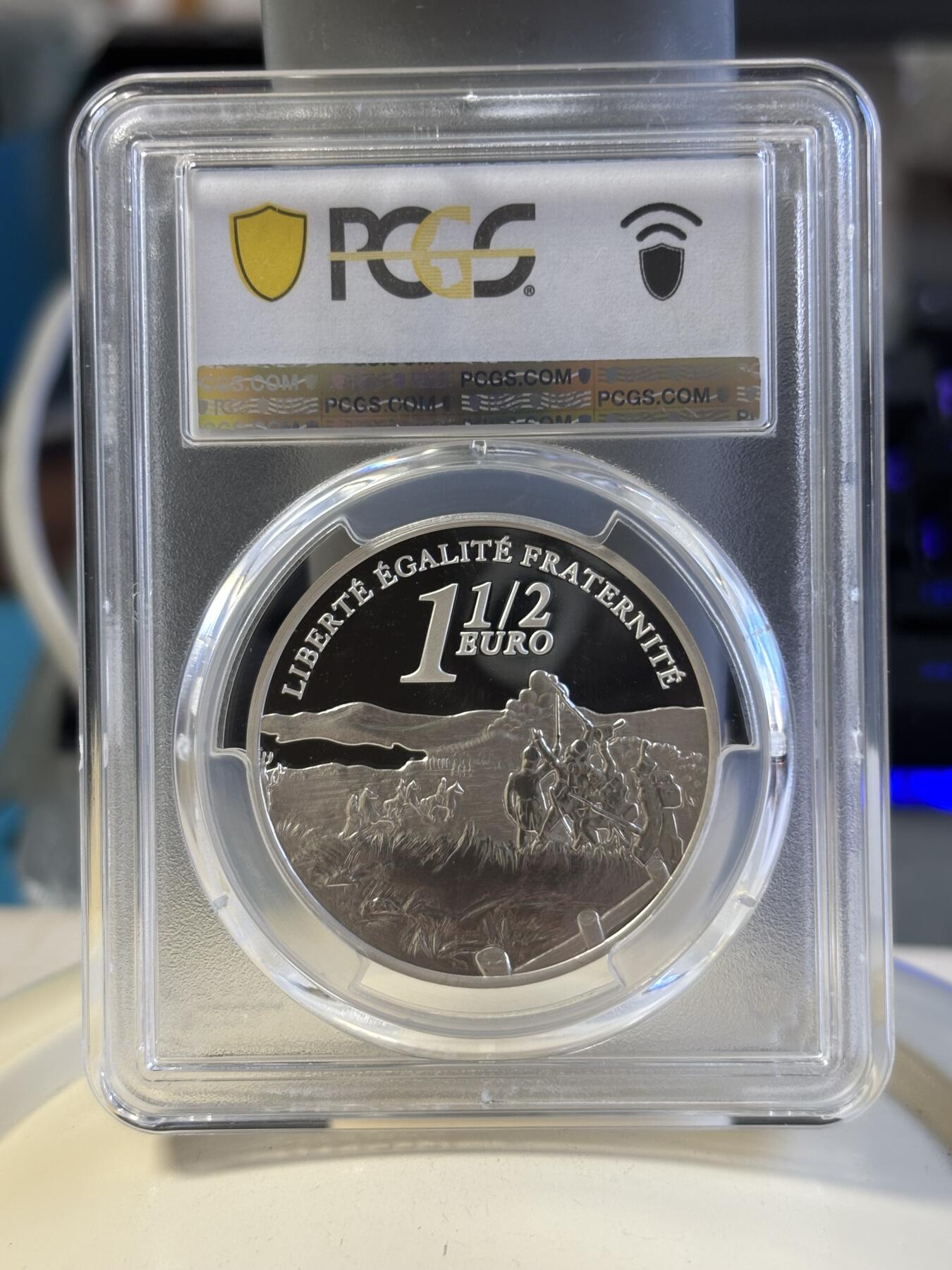 第181期拍卖 法国2005年奥斯特利茨战役200周年纪念银币PCGS-PR69,900银，22.2克，发行15000枚