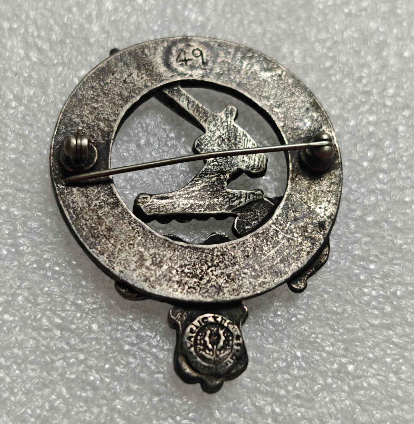 瓶子🏺第216期拍卖会  近卫军骑士团锡质徽章  带编号