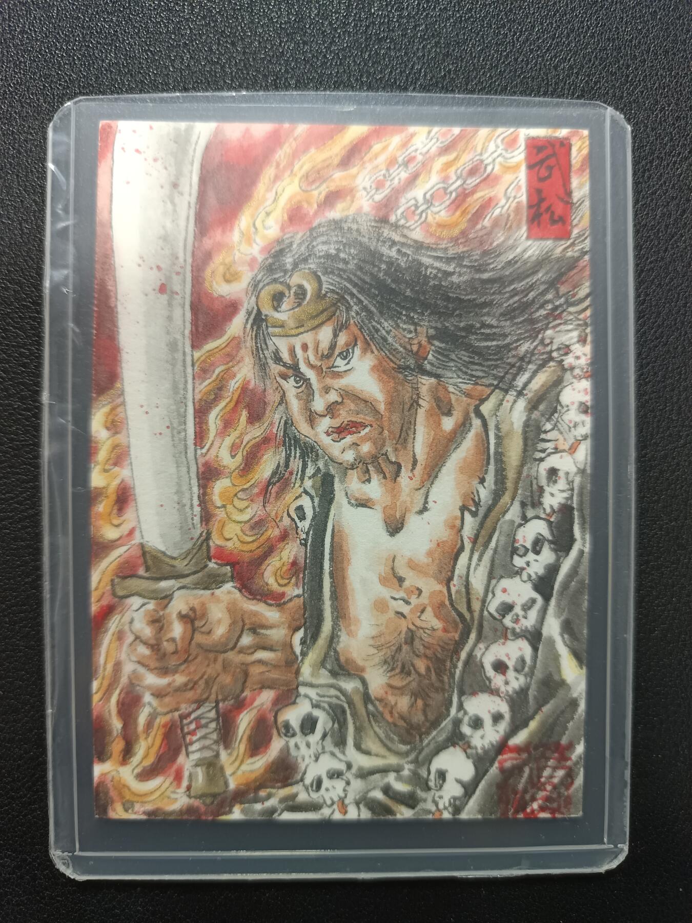 天玑星卡拍第138期《11.17周一截拍》持续收拍收评中 满赠卡需备注 【手绘卡】张先军 武松 手绘卡