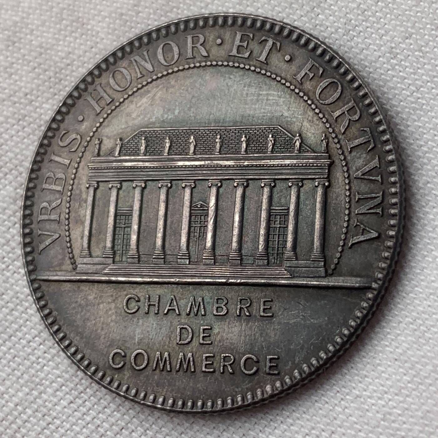 掌中浮雕-藏着的欧洲第041场 法国南特市商会银章，31.5mm，14g