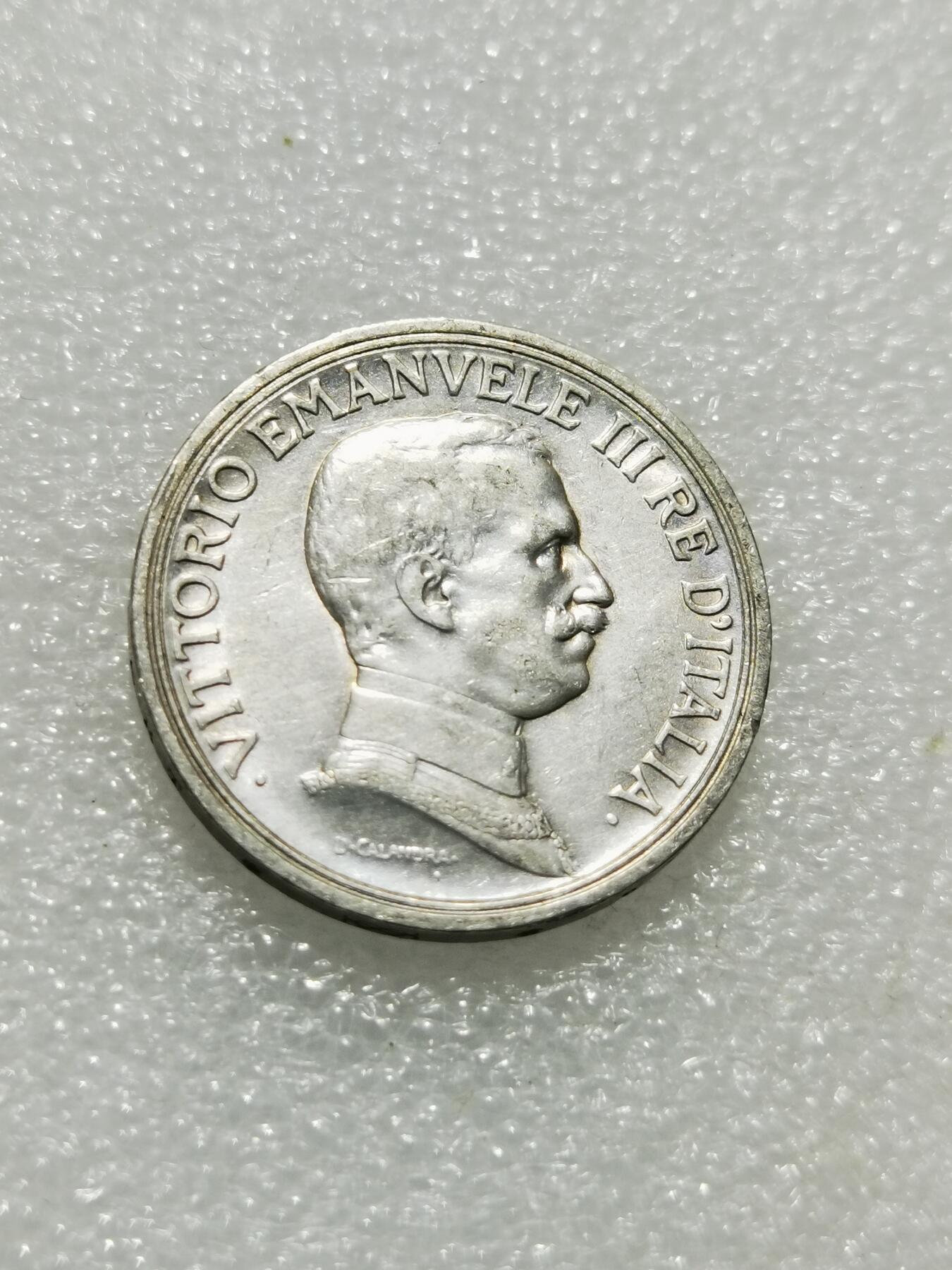 天下钱庄专场欢迎参拍 意大利胜利马车2里拉银币