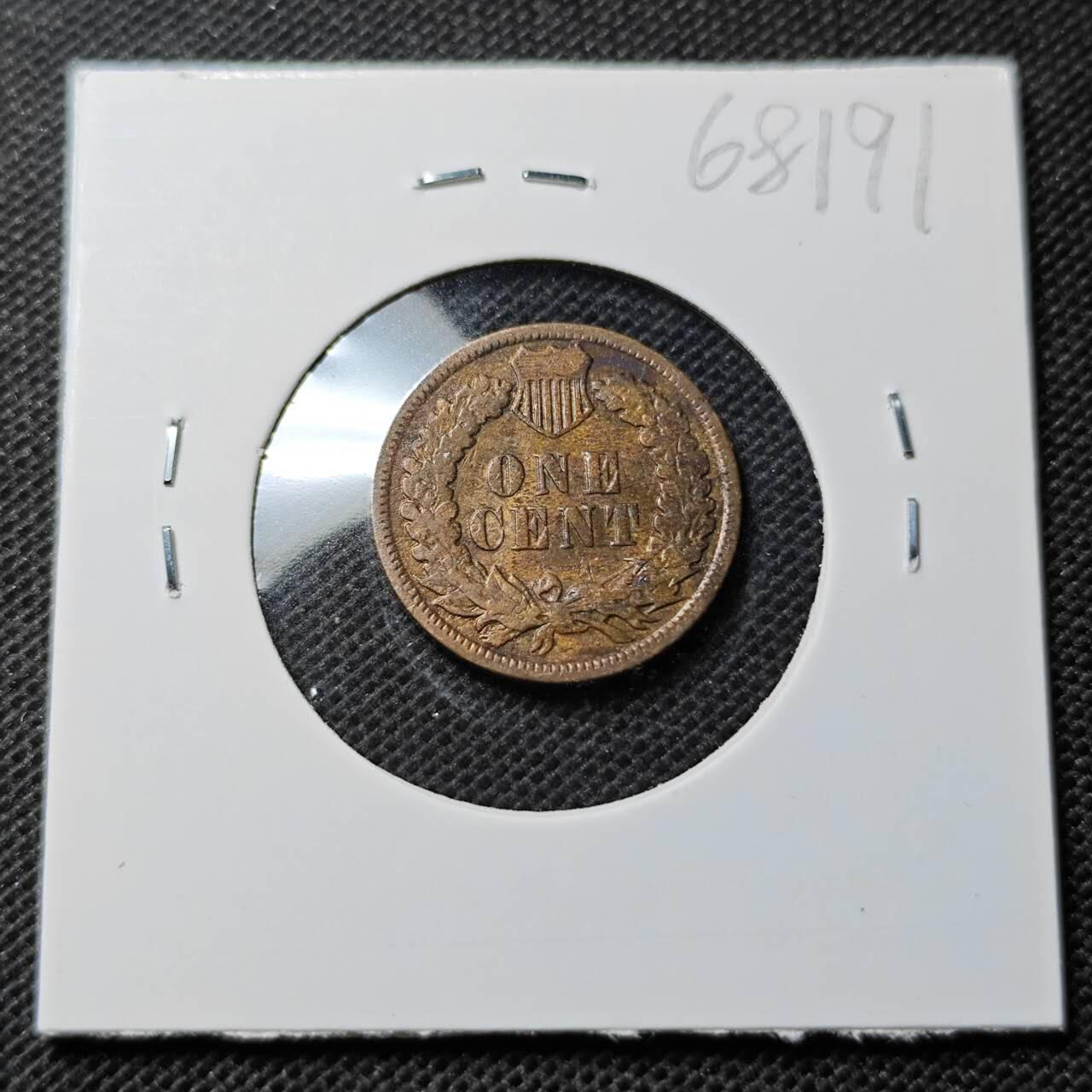 KK钱币收藏小铺  第368场  2月预留时间 周末发货 1897 美国1分铜币