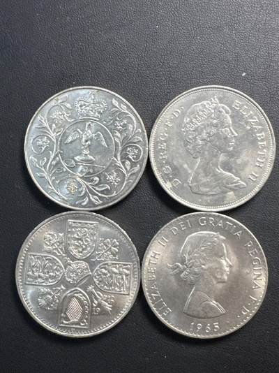 ❤️【币观天下】❤️ 第330期钱币拍卖- 2025.11.14周五晚上6点半场-长期征集拍品 - 英国克朗币4枚一组