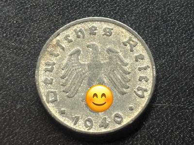 邮泉阁限时拍卖第三十五场补 德国硬币（第三帝国）专场（硬币在国外。请付邮费6元。） - 德国第三帝国1940年5芬尼F版