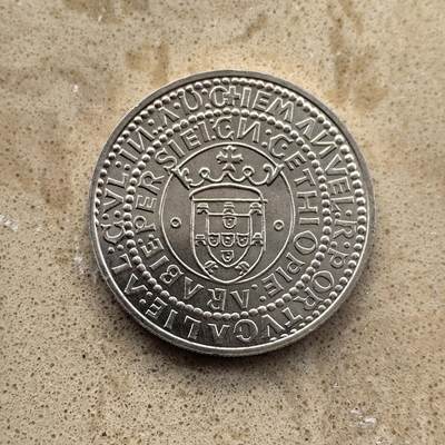 道一币馆币章第一百五十五场 - 葡萄牙1983年第十七届欧洲艺术展1000埃斯库多银币 21g 835S