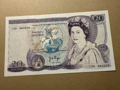 【礼羽收藏】🌏世界钱币拍卖第111期 - 英国D序20镑 全新unc